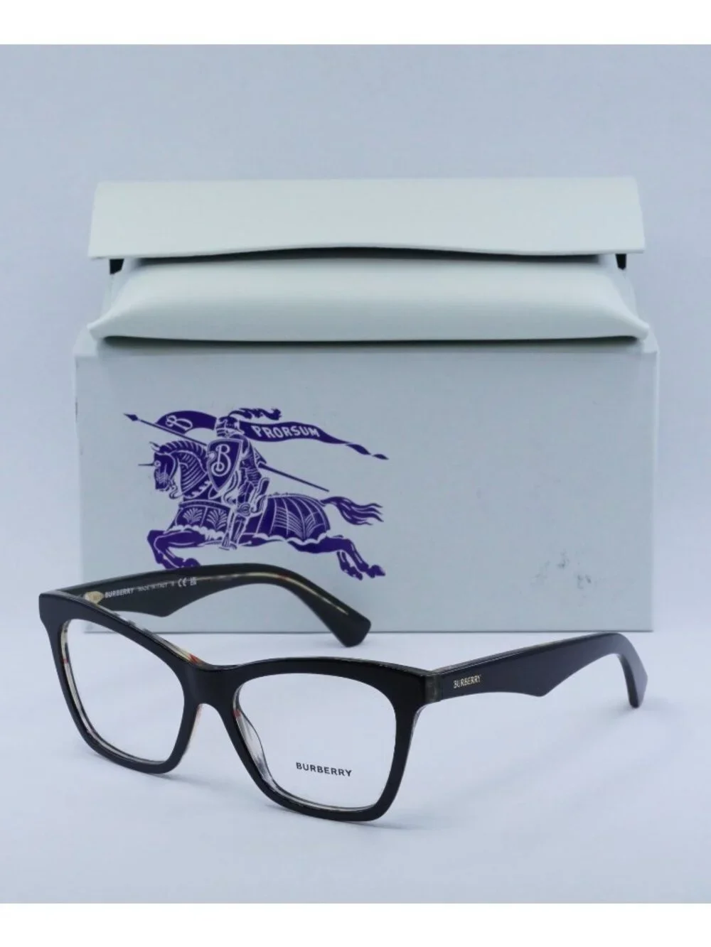 Burberry BE2416 4121 Cat Eye Eyeglasses 54mm - Black